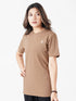 Vita Loose Fit Long Top in Camel brown